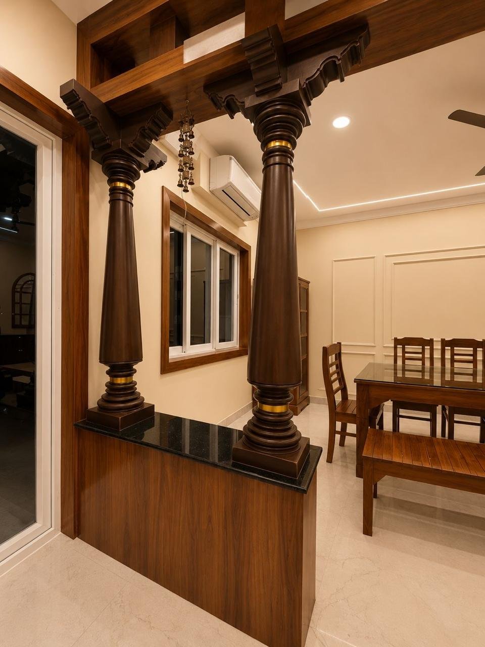 Bedroom interior design with custom wardrobe in Chennai