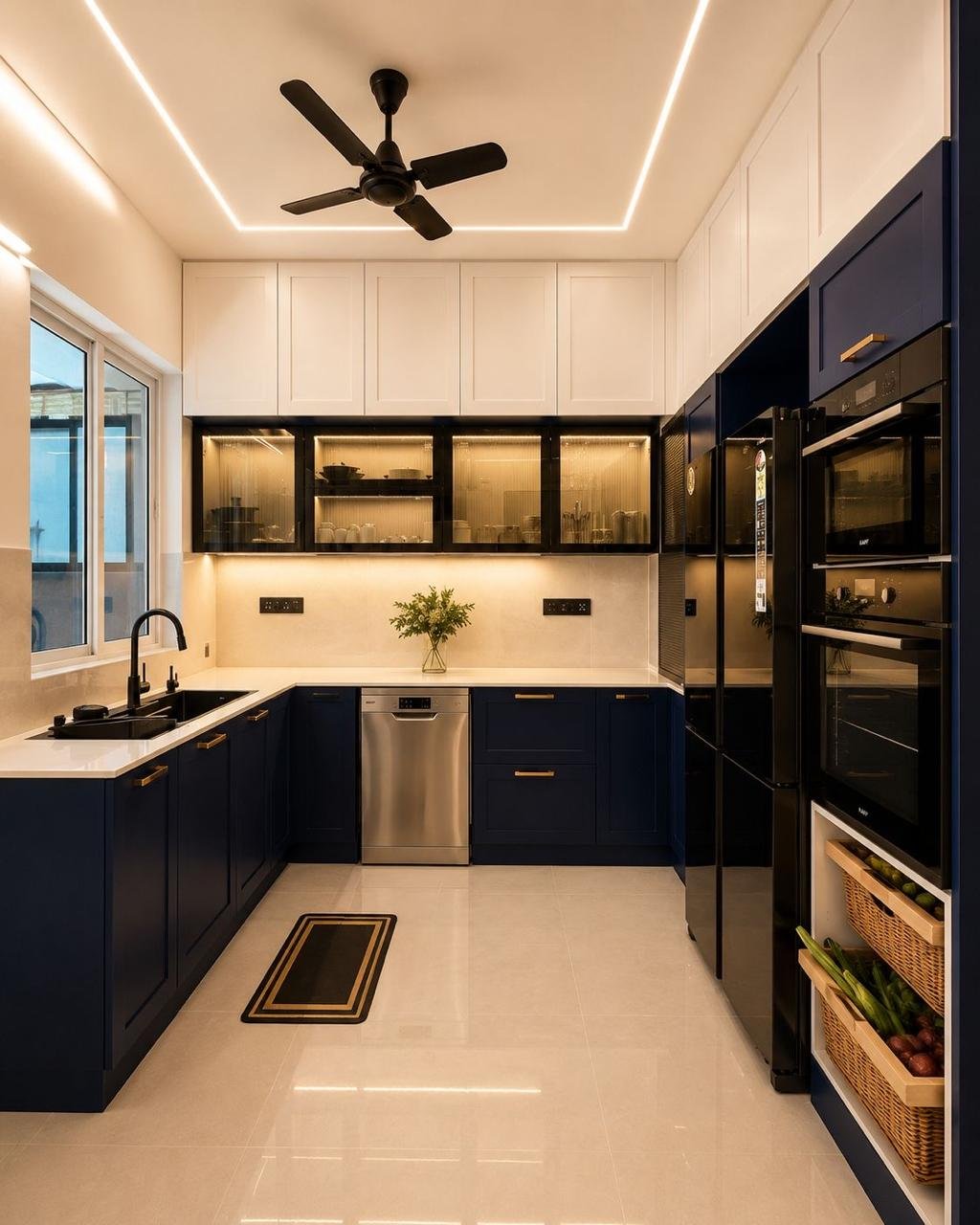 Modular kitchen interior design in Chennai by SRM Interiors